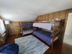 second floor bedroom with 2 bunks (4 twins)